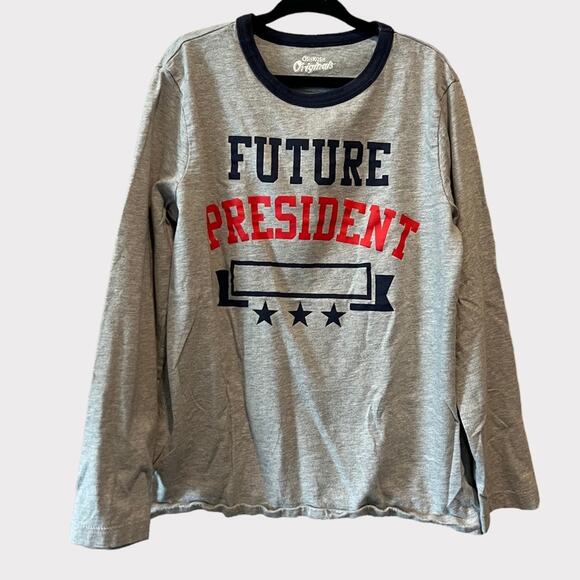OskKosh B’gosh “Future President” long sleeve Tee size 7 - Picture 1 of 7